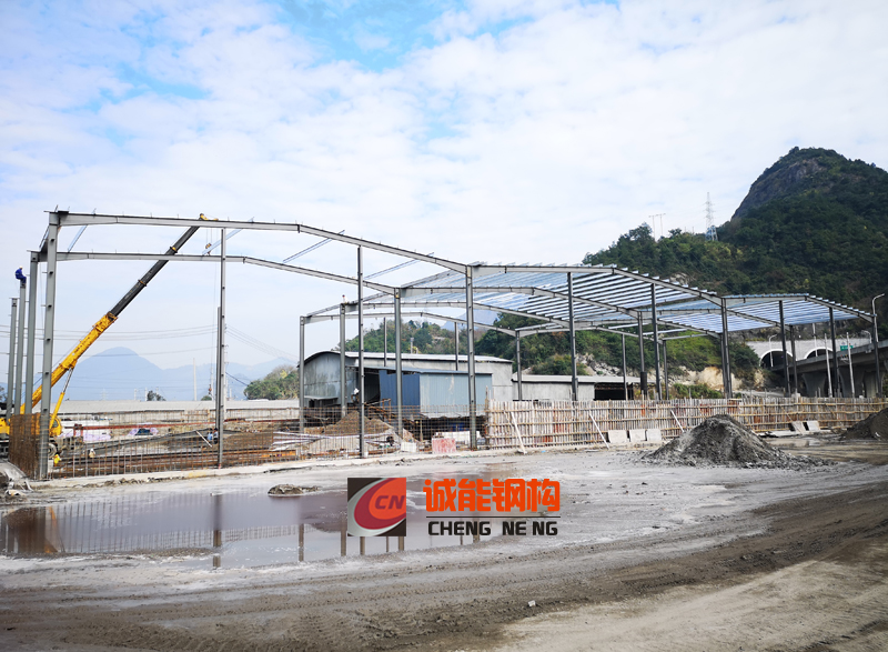 永嘉钢结构厂房 建筑材料钢结构料仓